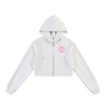 Essential Cropped Zip-Up Hoodie