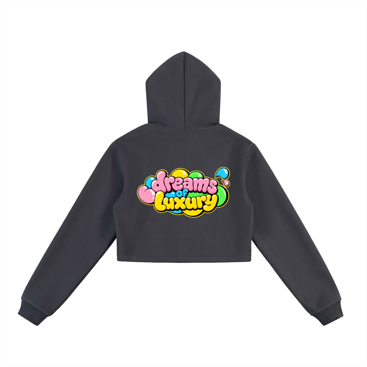 Essential Cropped Zip-Up Hoodie